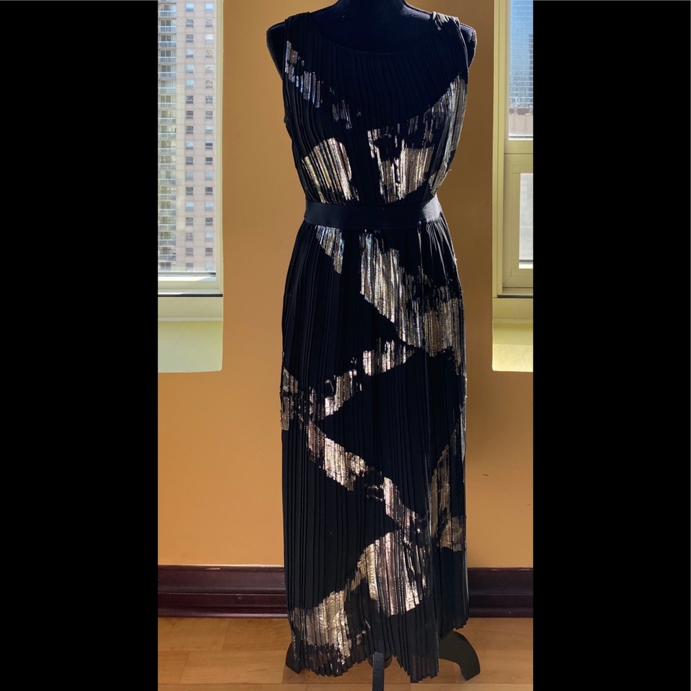 BCBD Maxazria Black/Silver Dress Sz S